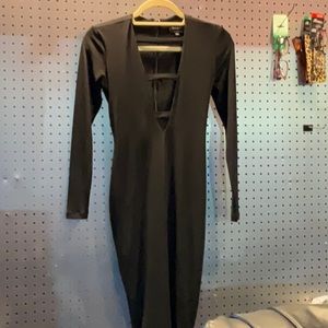 Black Nookie long sleeve dress size medium